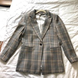 H&M women’s checkered blazer. Size M